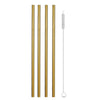 Reusable Metal Drinking Straws 4/8Pcs 304 Stainless Steel Sturdy Bent Straight Drinks Straw-nourish