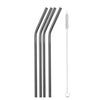 Reusable Metal Drinking Straws 4/8Pcs 304 Stainless Steel Sturdy Bent Straight Drinks Straw-nourish