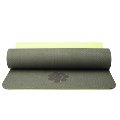 183*61cm 8mm Double Color No-slip TPE Yoga Mats Fitness Sports Exercise Yoga Mat Cover Towel-think