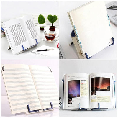 Portable Reading Stand Books Document Recipe Shelf Folding Cookbook Tablet Holder-nourish