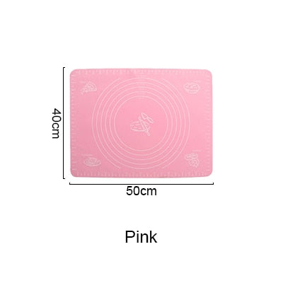 Thicken High Temperature Resistant Silicone Kneading Dough Mat with Scale Kitchen Baking Tools Cake Large Soft-practice