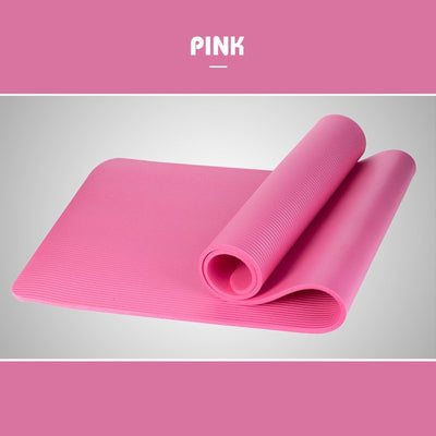 Women Yoga Mat Workout Fitness Gymnastics Mats Bag Carrier Thick Knee Exercise Pad Accupressure Mat 1830*610*10mm-practice