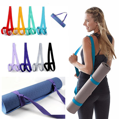 Yoga Mat Sling Carrier Adjustable Yoga Mat Straps Belt Shoulder Carrier Yoga Straps Exercise Stretch Yoga Belt Fitness Equiment-think