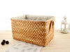 Simple corn husk storage basket finishing box desktop storage box snacks sundries cosmetics woven basket WF9021105-sanctuary