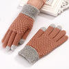 Knitted Gloves Winter Touch Screen Gloves Women Men Unisex Warm Knitted Mittens Women winter gloves Kawaii -train