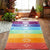 Fashion Rainbow Mandala Blanket Wall Hanging Tapestry Boho Strip Beach Travel Towel Summer Tassel Colorful Yoga Mat-practice