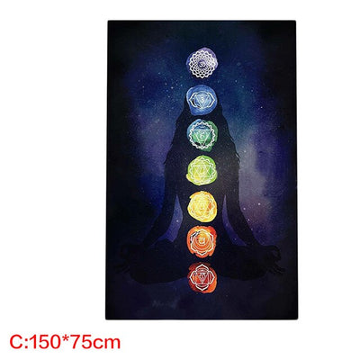 New Summer Tassel Rainbow Mandala Blanket Wall Hanging Tapestry Boho Strip Beach Travel Towel Colorful Yoga Mat -practice